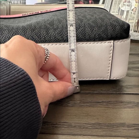 Michael Kors Black and Pink Messenger Bag - Picture 8 of 9